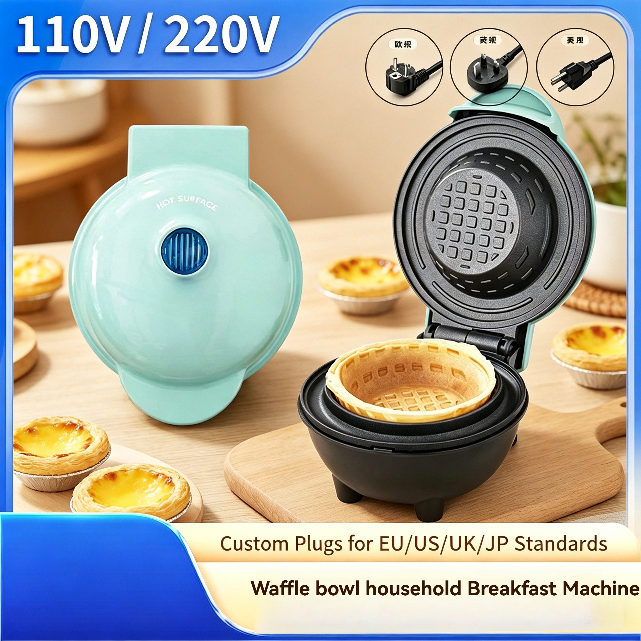 Home Breakfast Waffle Bowl Mak – Home Cooking Egg Roll recenzja i cena