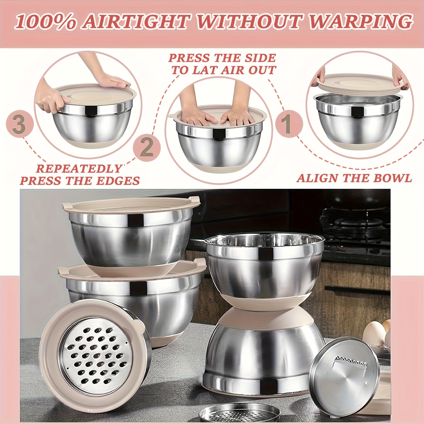 Stainless Steel Mixing Bowls S – Home Cooking Kitchen recenzja i cena