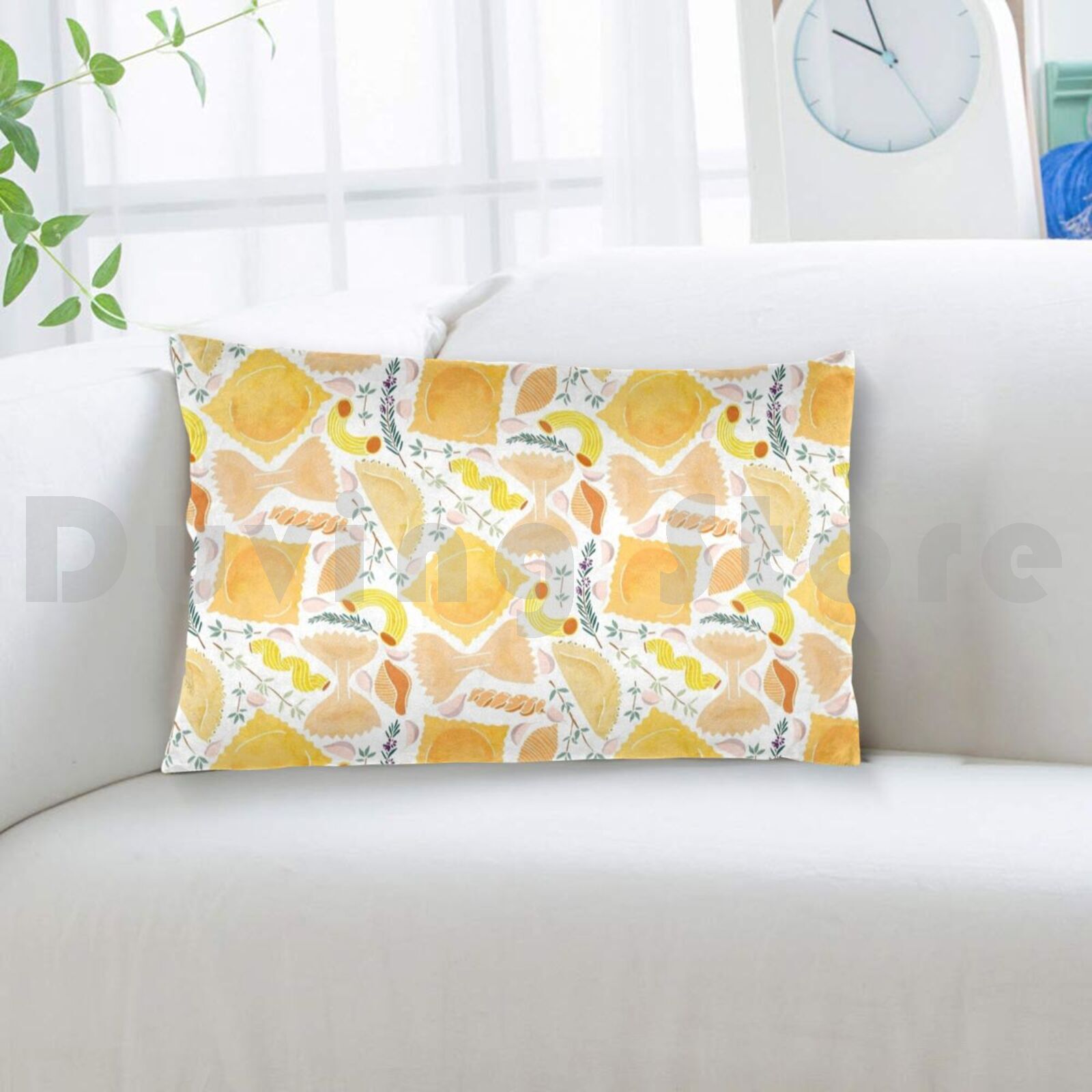 Pasta Pattern On White Pillow  – Home Cooking On recenzja i cena