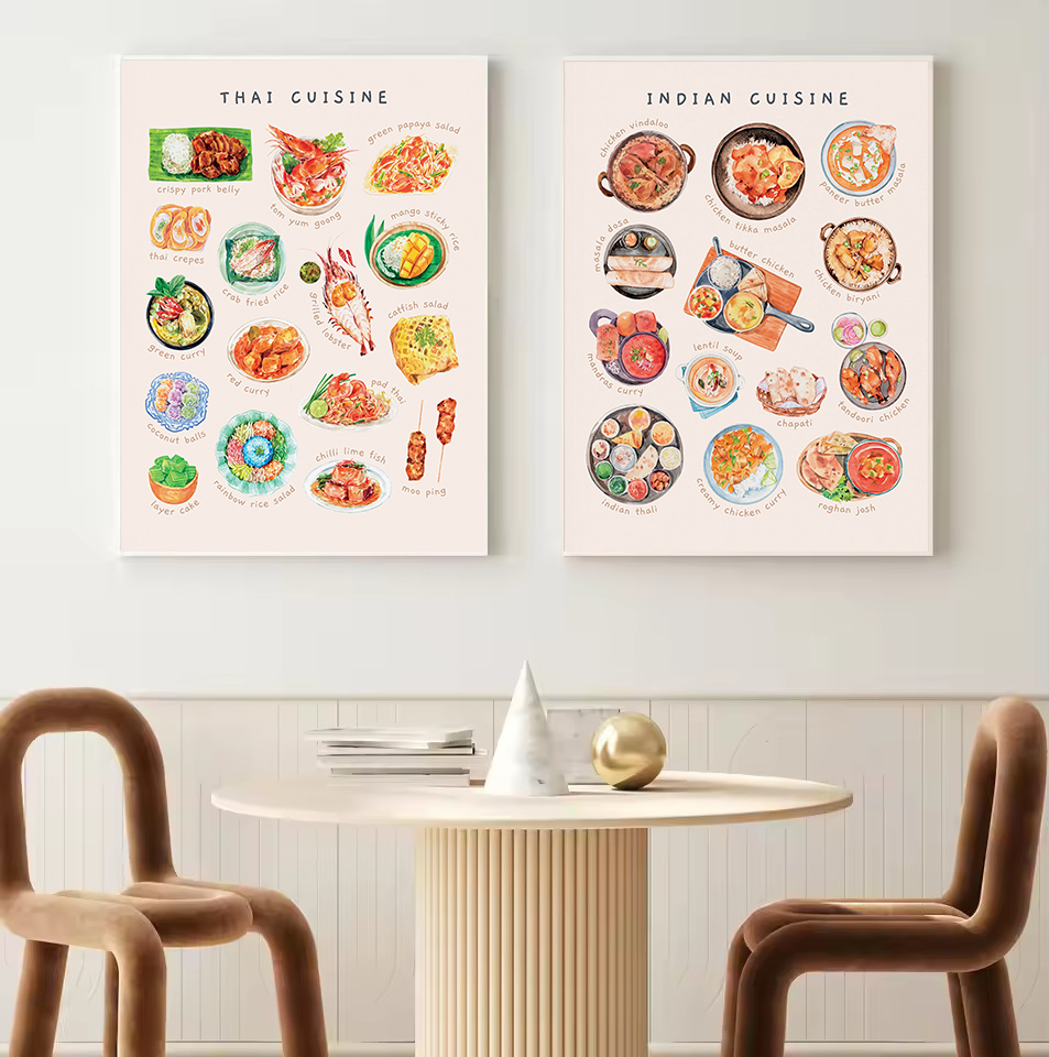 Watercolor Asian Cuisines Clas – Home Cooking Asian recenzja i cena