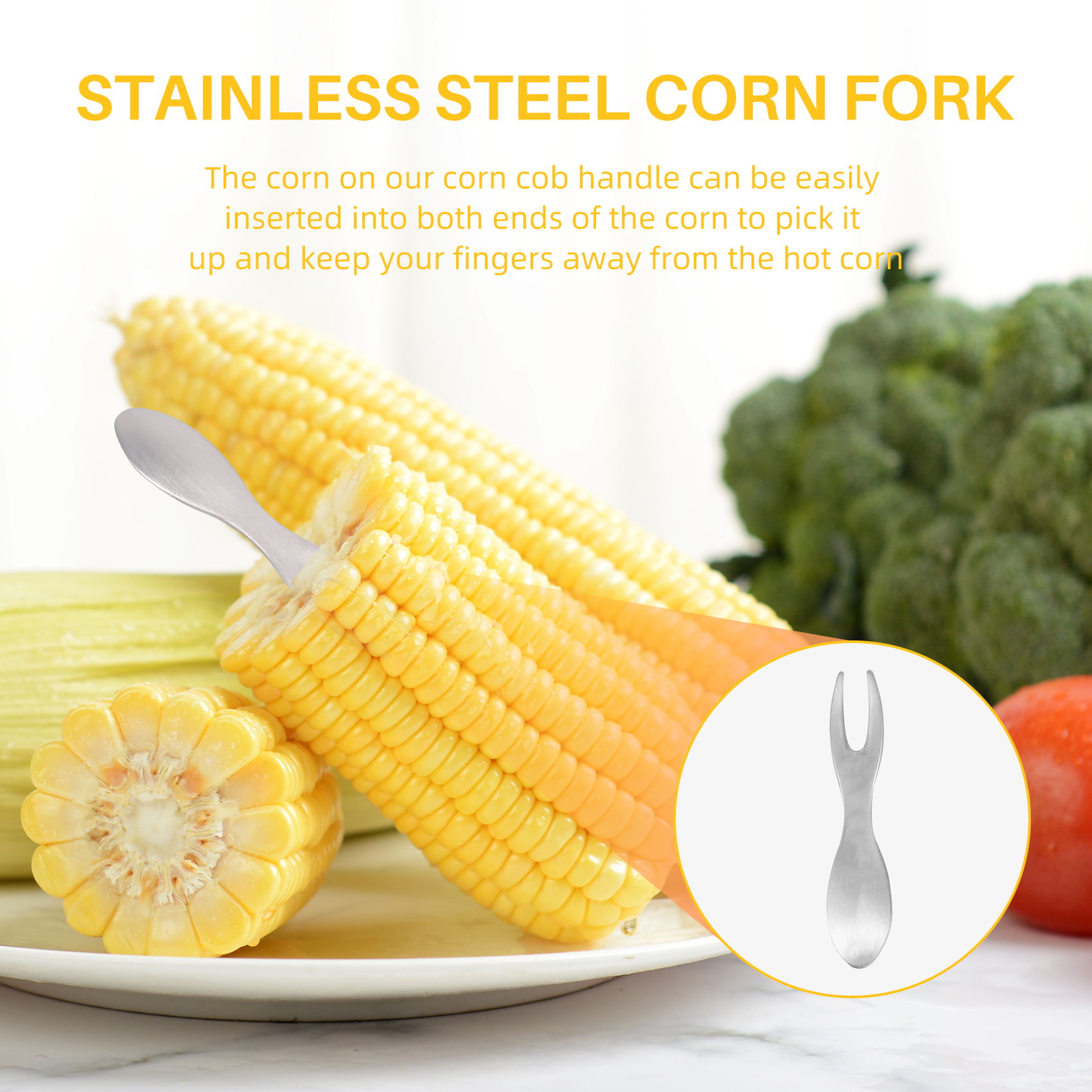 Corn Holders Set Of 21 Stainle – Home Cooking On recenzja i cena