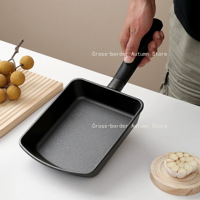 Uncoated Cast Iron Square Fryi – Home Cooking Egg Roll recenzja i cena