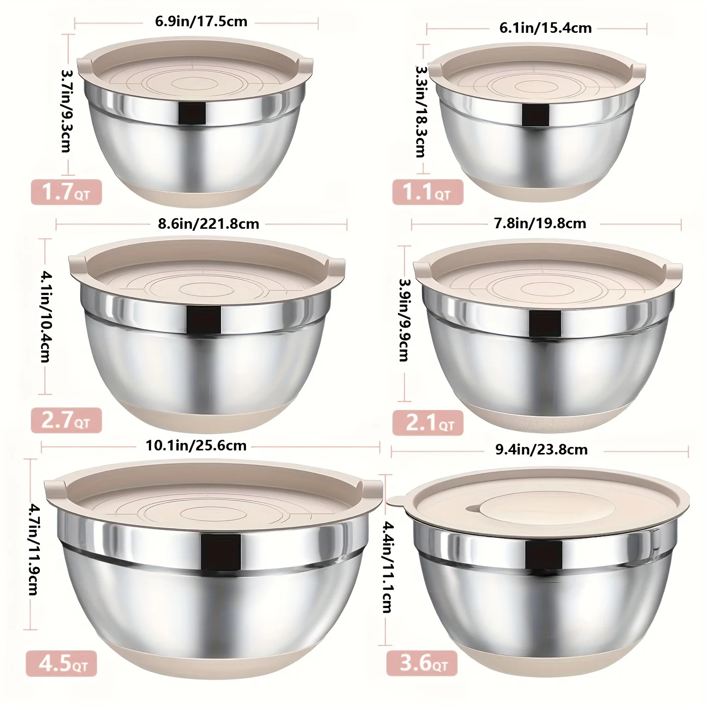 Set of Mixing Bowls Made of St – Home Cooking Kitchen recenzja i cena