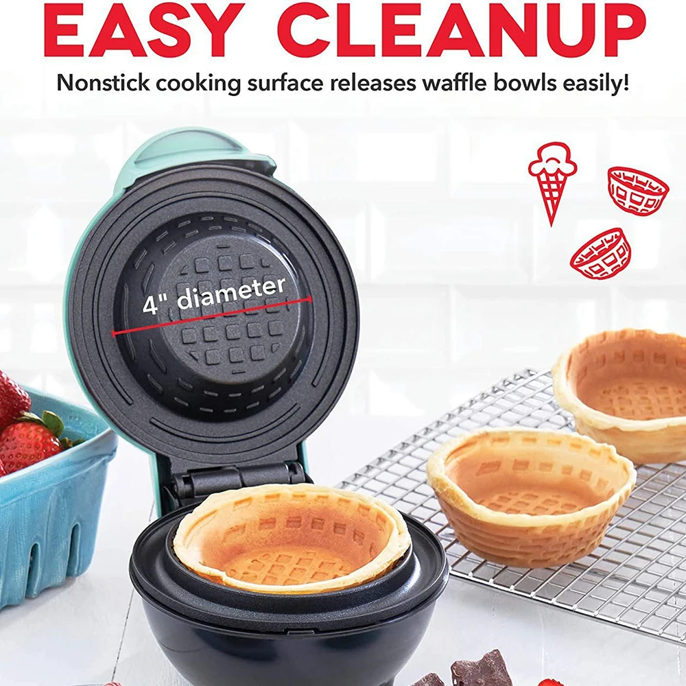 220V Mini Waffle Bowl Maker Br – Home Cooking Egg Roll recenzja i cena